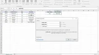 Match function in Excel