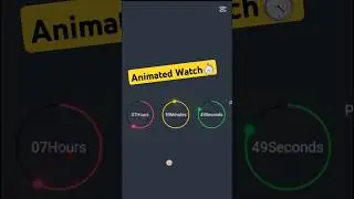 How to create Animated Watch using HTML, CSS, JAVASCRIPT | 