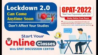 LOCKDOWN 2.0 | JOIN GPAT DISCUSSION CENTER ONLINE CLASSES