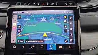 Навигация в Jeep Grand Cherokee 2023, Carplay, Яндекс Навигатор, Андроид, Youtube, мультимедиа