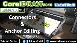 CorelDraw | Connectors | Straight Line, Right Angle, Connector | Anchor Editing | 23