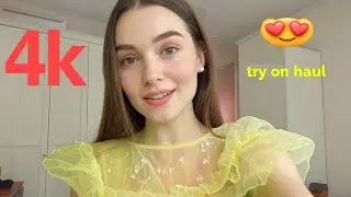 4k transparent try on haul | try on haul see everything! bikini try on |see through/ transparent # 1