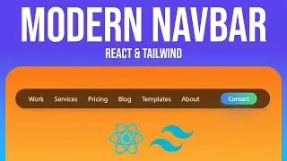 How to Create Modern Navbar with React & Tailwind