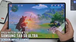 Samsung Tab S8 Ultra Genshin Impact Gaming test | Snapdragon 8 Gen 1, 120Hz Display