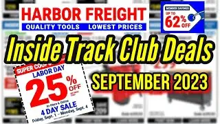 Harbor Freight Labor Day Sale - 25% Off Coupon Plus Inside Track Club Deals for September 2023