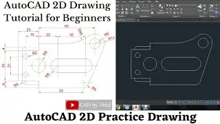 AutoCAD 2D Practice Drawing for beginners in Hindi | AutoCAD 2D Engineering drawing | AutoCAD 3d