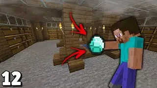 I Finally Found Diamonds and Built my Own Storage Room in Minecraft // Part 12