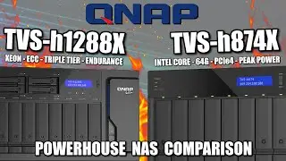 QNAP TVS-h874X vs TVS-h1288X NAS - Which Is Best?