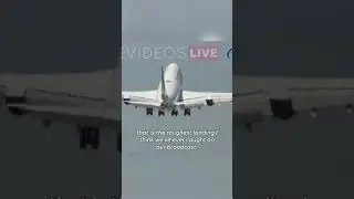 Watch: Boeing plane make a rough touch-and-go landing 