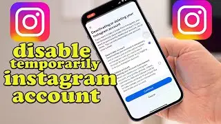 How to Disable Temporarily Instagram Account