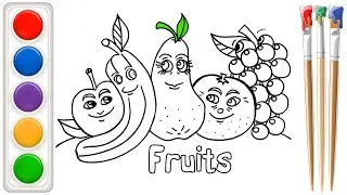 How to draw a fruits step by step