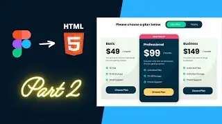 How To Design A Pricing Table | Figma To HTML | Setting Up