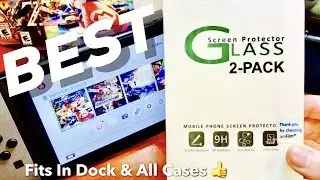 BEST Nintendo Switch SCREEN PROTECTOR & HOW TO INSTALL! Review amFilm Tempered Glass