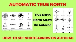 True North || automatic north arrow, set true north ||
