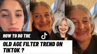 How to use old age filter on tiktok | new old face filter tiktok | old but crispy baby filter tiktok