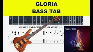 GLORIA | THEM |  GuitarBass Tab | 