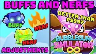😱 BIG ADJUSTMENT ON SLIME EVENT WITH BUFFS AND NERFS + BUBBLEGUM SIMULATOR INFINITY REVIEW