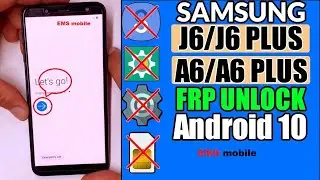 Samsung Galaxy A605FG A6/A6 Plus FRP Lock Bypass | Google Account Lock Bypass | Android 10 No Pc !!