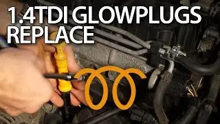 How to change glow plugs in 1.4 TDI engine (Volkswagen, Audi, Skoda, Seat diesel engine)