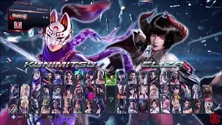 Tekken 7 Season 4 Updated Character Selection Screen With New DLC Kunimitsu [1080p 60fps]