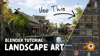 BLENDER Asset Browser. How to Use Blender like a PRO ARTIST.