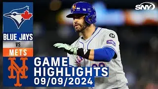 Mets vs Blue Jays (9/9/2024) | NY Mets Highlights | SNY