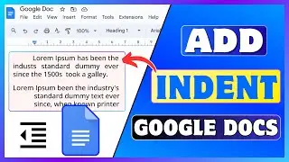 How To Indent On Google Docs | Add Hanging Indent On Google Docs