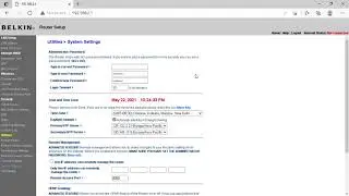 How to change router password (Belkin)