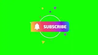 YouTube subscribe button | Green Screen| Chroma Key | Free to use | No copyright ©️