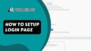 How to Setup Login Page in WordPress | User Meta Pro