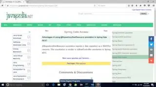 Advantages of using @RepositoryRestResource annotation in Spring Data REST.
| javapedia.net