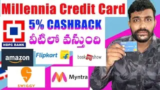 HDFC Millennia Credit Card 2025 Review Telugu | Best HDFC Credit Card | Benefits and Charges
