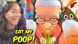 *NEW* I GAVE GRANNY MY POOP!! | I am Cat VR Update