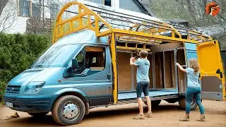 Transforming Van into Amazing Mobile Home | Start to Finish Build by 