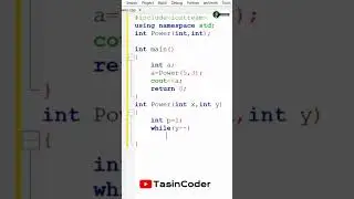 C++ Function to calculate x raised to the power y |  