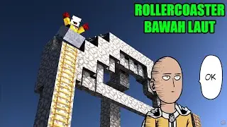 MEMBUAT ROLLER COASTER BAWAH LAUT 100 HARI DI MINECRAFT