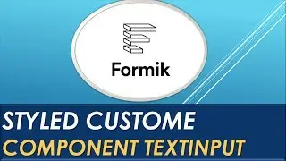 Formik React Native | Custome StyleInput Component