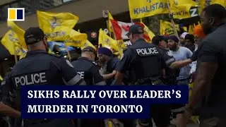 Unsolved murder of Sikh leader sparks duelling protests in Toronto