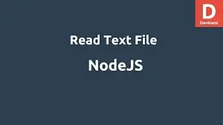 NodeJS Read Text File