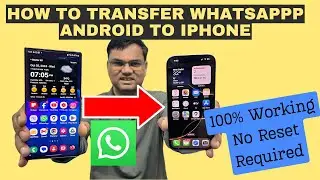 How to Transfer WhatsApp from Android to iPhone without Factory Reset (iPhone 16 Supported)