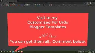 Urdu Blogger Templates | Fast Loading Urdu Templates | Blogger | 2023