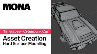 Timelapse | Hard Surface Modelling a Cyberpunk Car