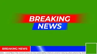 Breaking News Green Screen Free Download