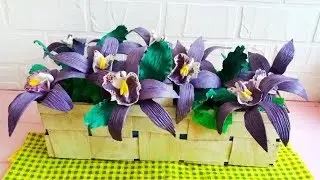 Орхидея Просто и Быстро! Полезные Лайфхаки!! Цветок из Мастики♥