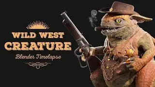 Wild West Creature Creation (Blender Timelapse)