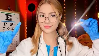 ASMR DETAILED Cranial Nerve Exam FOR SLEEP 👩‍⚕️ Accurate Eye Exam, Face Test, Medical Roleplay 😴