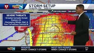 Severe storm threat Friday with damaging winds