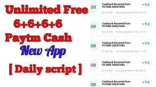 Free 6+6+6+6+6 Paytm cash app || New Paytm cash self earning apps || join telegram & Earn Paytm cash