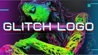 Neon Elegance: Glitch Logo Reveal Dynamic Sound Design | Logo Intro Opener