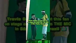 Travis Scott gave him a core memory he’ll brag about forever 🙌